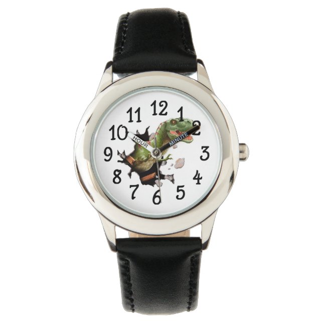 T-Rex Dinosaur Watch Armbanduhr (Vorderseite)