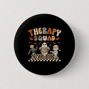 T Rex Dinosaurier and Monster Truck Brustkrebs Boo Button