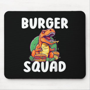 T-Rex-Dinosaurier-Burger-Mannschaft Hamburger-Lieb Mousepad
