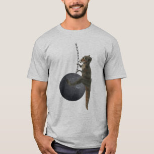 T-Rex Dinosaurier, der Ball ruiniert T-Shirt