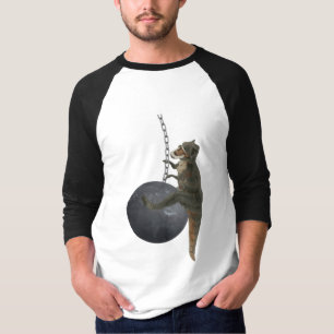 T-Rex Dinosaurier, der Ball ruiniert T-Shirt