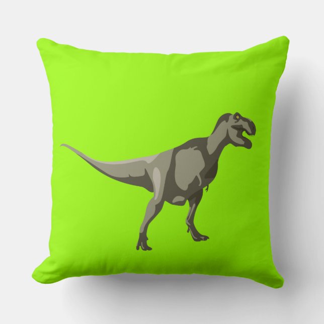T-rex Dinosaurier, Dino-Entwurf Kissen (Vorderseite)