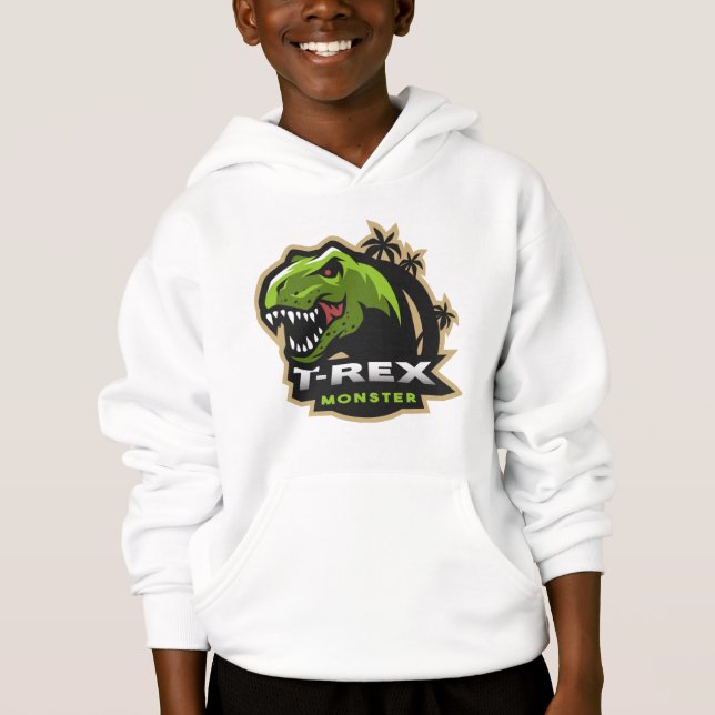 T-Rex Dinosaurier  Hoodie (Vorderseite)