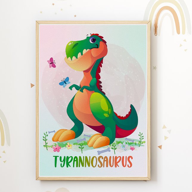 T-Rex Dinosaurier Kids Room Poster Dino Kinderzimm (Von Creator hochgeladen)