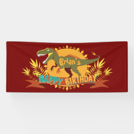 T-rex Dinosaurier Kind's Birthday Banner