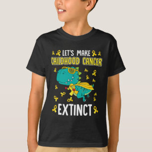 T-rex Dinosaurier macht Krebs im Kindesalter zum S T-Shirt