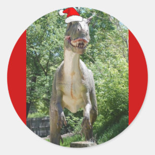 T-Rex Dinosaurier Runder Aufkleber