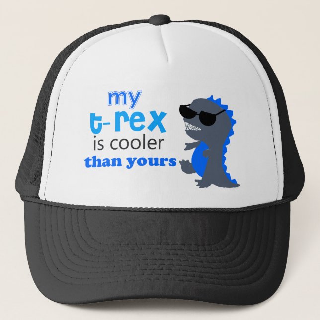 T-rex Dinosaurier-Shirt trex Truckerkappe (Vorderseite)