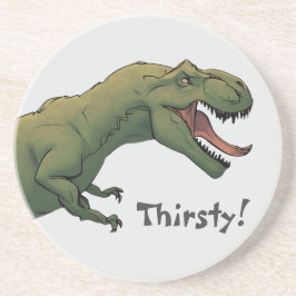 T-Rex Dinosaurier Tyrannosaurus Thirsty Fütterte m Getränkeuntersetzer