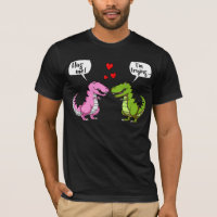 T-Rex Dinosaurier umarmen mich lustiger Paar-Witz