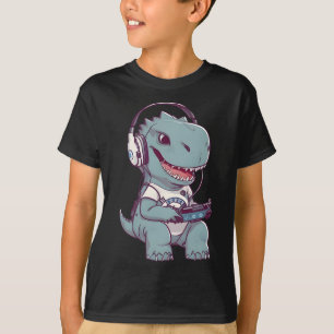 T. Rex-Dinosaurier Video Game Gamer Pl T-Shirt