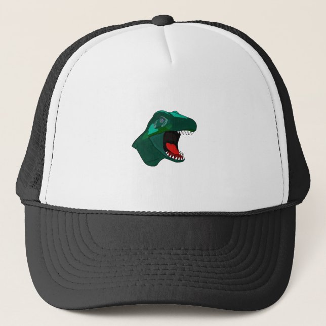 T Rex Dinossaur Truckerkappe (Vorderseite)