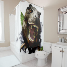t rex Duschenzeit Duschvorhang
