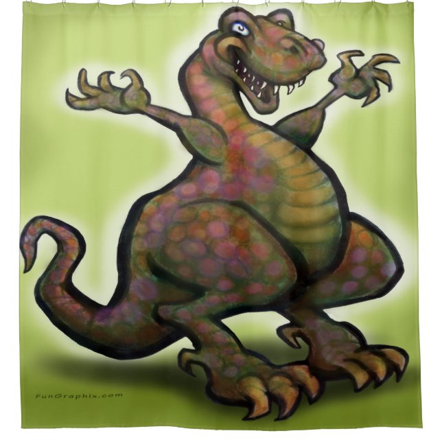 T-Rex Duschvorhang (Vorderseite)