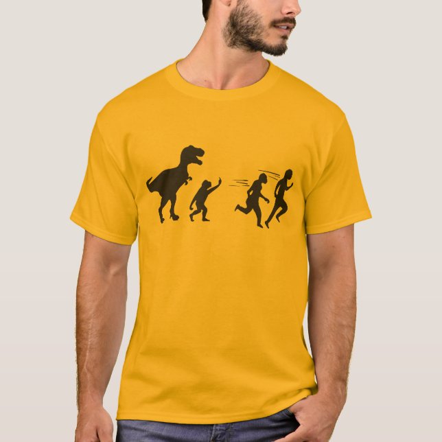 T Rex-Evolution T-Shirt (Vorderseite)