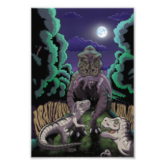 T-Rex Family Fotodruck