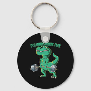 T-Rex Fitnessstudio Bodybuilding Tyrannosaurus Fle Schlüsselanhänger