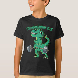T-Rex Fitnessstudio Bodybuilding Tyrannosaurus Fle T-Shirt