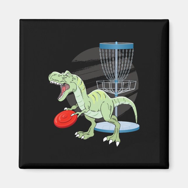 T Rex Frisbee Dinosaur Recreational Tosser Dino Di Magnet (Vorne)