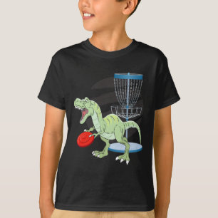 T Rex Frisbee Dinosaur Rekreationswerfer Dino Di T-Shirt