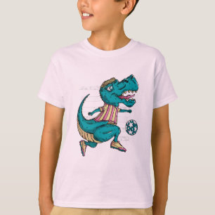 T-rex Fußball spielen, Funny Soccer Dinosaurier Li T-Shirt