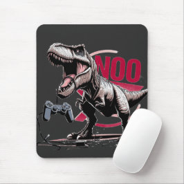 T-Rex Gamer Rage No More Design Mousepad