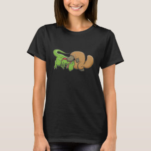 T-rex gegen Platypus T-Shirt