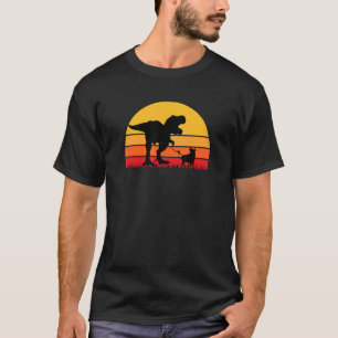 T Rex gehende Kuh Rindvieh Trex Tyrannosaurus Rex T-Shirt