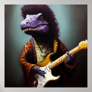 T Rex Gitarrist Poster