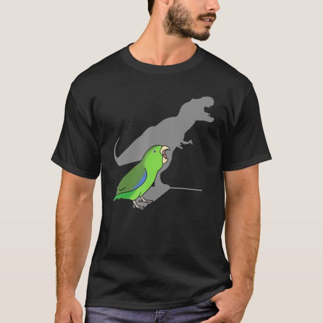 T Rex Green Parrotlet Cute Paraket Parrot Birb M T-Shirt (Vorderseite)