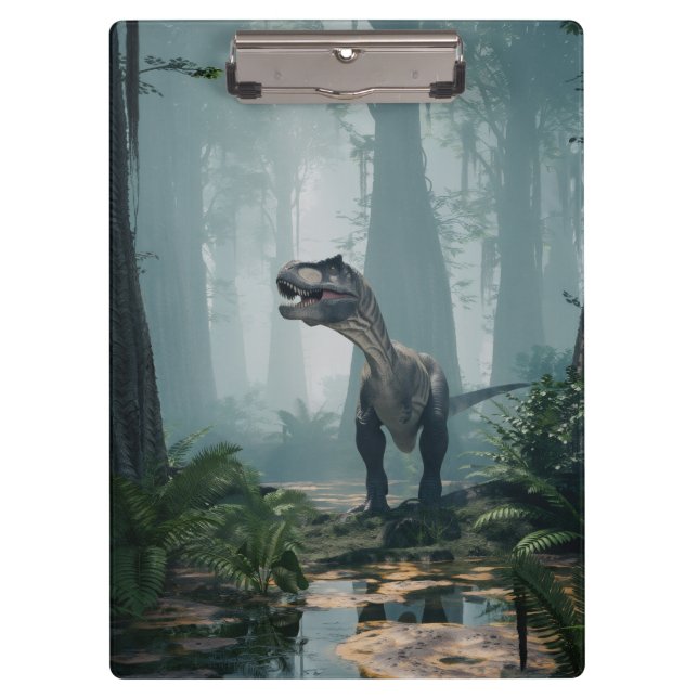 T-Rex Handtuch Klemmbrett (Vorderseite)