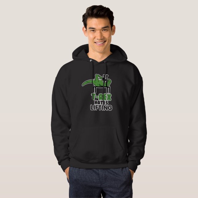 T-Rex hasst anheben Hoodie (Vorne ganz)