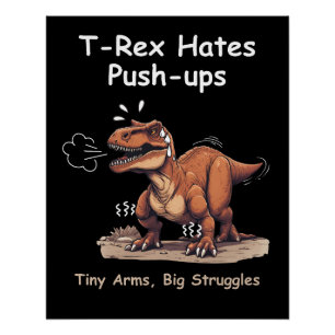 T-Rex hasst Anstoß: Kleine Waffen, große Kämpfe Poster