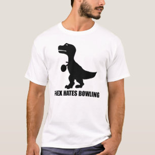 T-Rex hasst Bowlings-T - Shirt