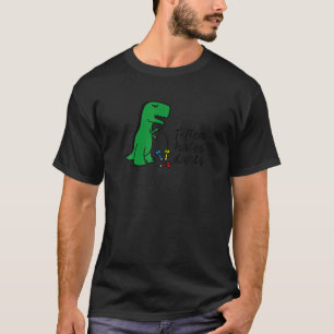 T Rex hasst Darts Dinosaurier Darts Spieler lustig T-Shirt