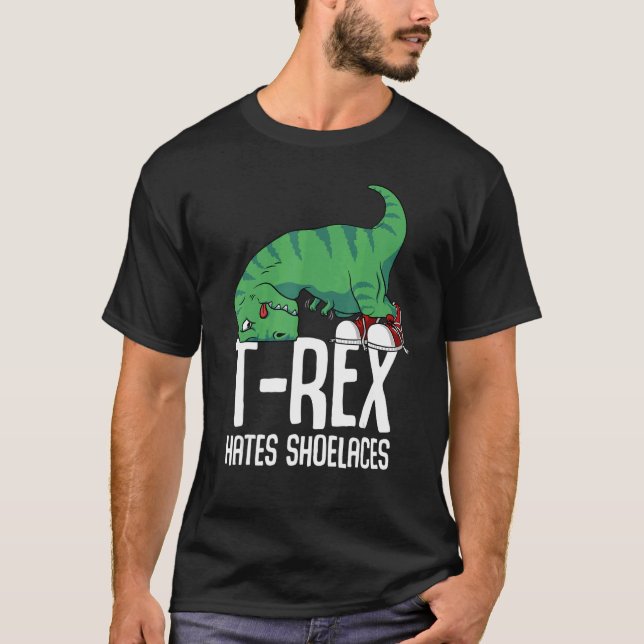 T Rex hasst Kurze Waffen in TRex T-Shirt (Vorderseite)