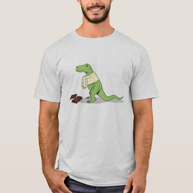 T.rex hasst lange Hülsen T-Shirt (Vorderseite)
