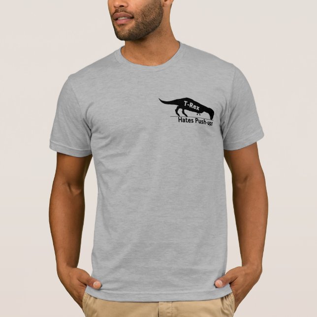 T-Rex hasst Stoß-UPS T-Shirt (Vorderseite)