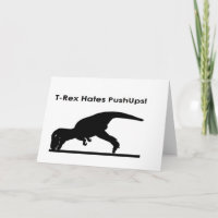 T-Rex Hates Pushups Push up Spaß Funny