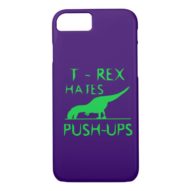 T REX HAUS PUSHUPS Funny Dino Design Case-Mate iPhone Hülle (Rückseite)