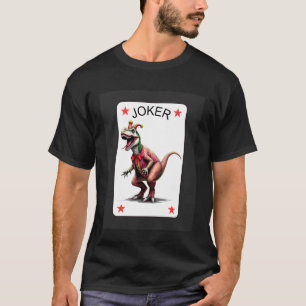 T-Rex-Hofnarr-Clown-Spielkarten-Kostüm für Kinder T-Shirt