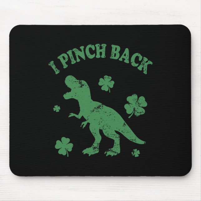 T-Rex ich boxe dich Lustiger St. Patrick's Day ich Mousepad (Vorne)