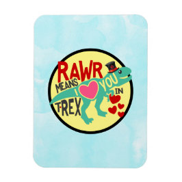 T-Rex in einem Top-Hat-Rawr bedeutet, dass ich Lie Magnet