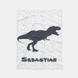 T-Rex Individuelle Name Fleece Blanket, klein