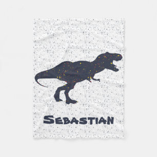 T-Rex Individuelle Name Fleece Blanket, klein
