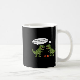 T Rex isst Kürbislaterne Halloween Boys Girls Kind Kaffeetasse