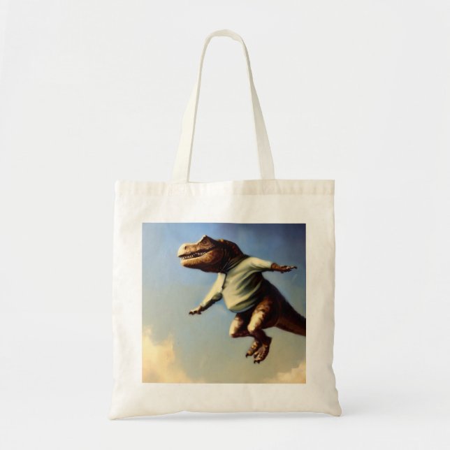 T Rex Jumping Tragetasche (Vorne)