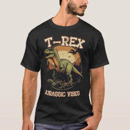 T-REX Jurassic vibes prä-historischer Dinosaurier T-Shirt