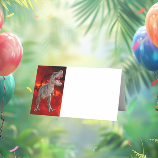 T Rex, Jurassic World, Party Platzkarte (Perfect for kids and dinosaur lovers alike—let's get this party started!)