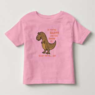 T-Rex Klatschen II Kleinkind T-shirt